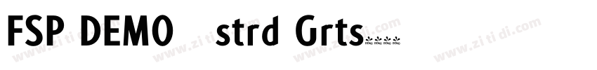 FSP DEMO   strd Grts字体转换